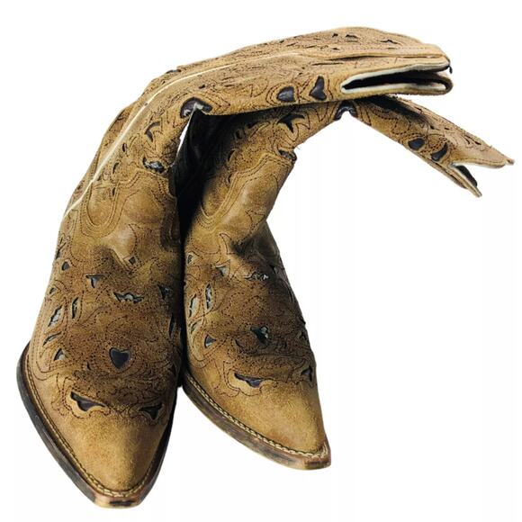 Laredo Mid Calf Womens Cowgirl Western Pointed Upper Balance Leather Boots 6M - Picture 6 of 15